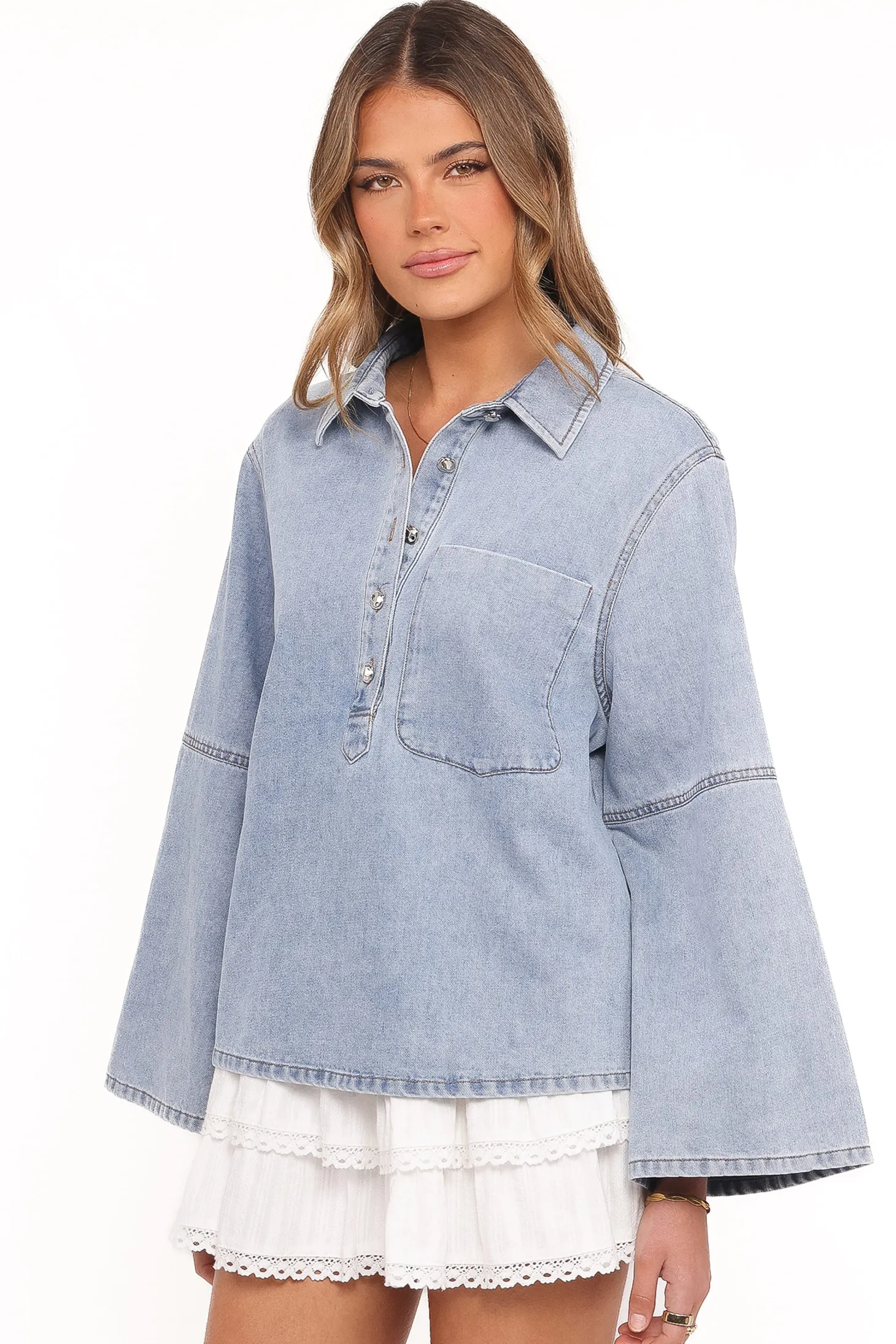 Celestia Denim Top