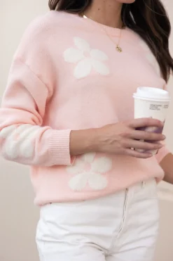 Charlie Flower Knit Sweater