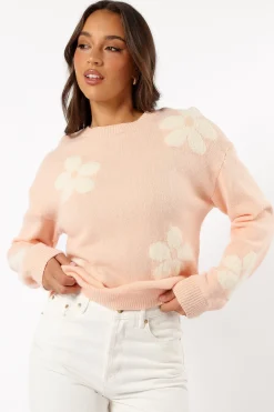 Charlie Flower Knit Sweater