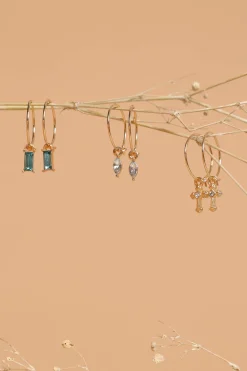 Charlotte Drop Hoop Earrings 3 Pack