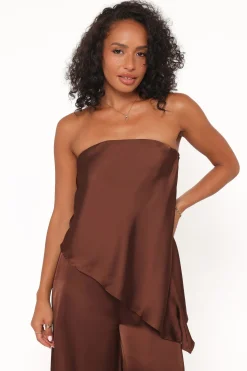 Charmer Asymmetrical Longline Strapless Top