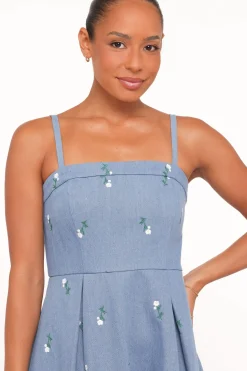 Chelsea Embroidered Midi Dress