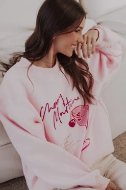 Cherry Martini Graphic Sweatshirt