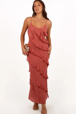 Ciao Ruffles Maxi Dress