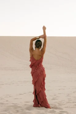 Ciao Ruffles Maxi Dress