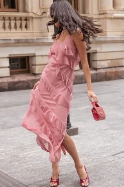 Ciao Ruffles Maxi Dress
