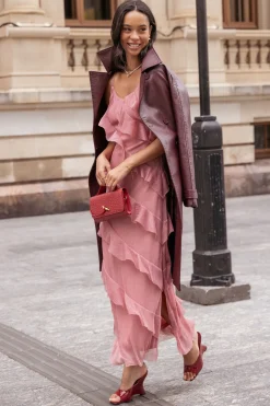 Ciao Ruffles Maxi Dress