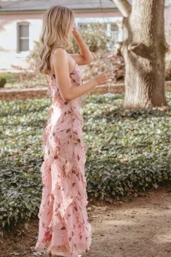 Ciao Ruffles Maxi Dress