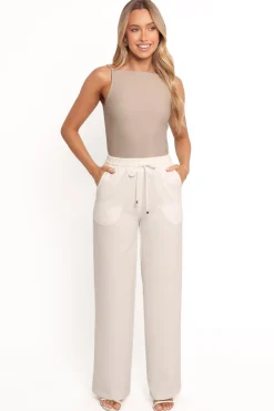 Cinch Wide Leg Crepe Pant