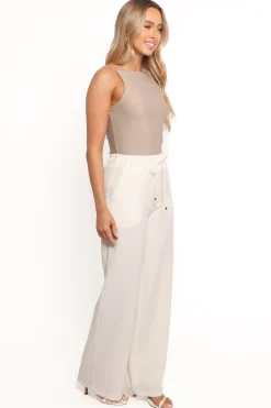 Cinch Wide Leg Crepe Pant