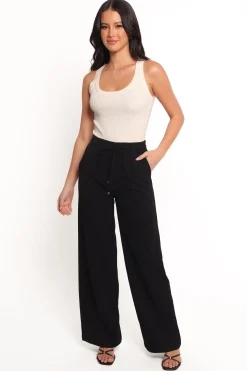 Cinch Wide Leg Crepe Pant