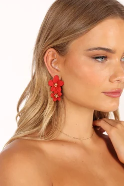 Claret Statement Earrings