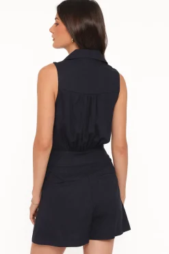 Claudia Collared Romper
