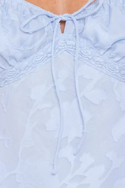 Clodagh Textured Flutter Top