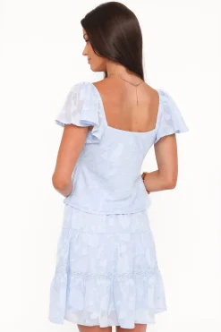 Clodagh Textured Tiered Mini Skirt