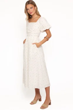 Clo Puff Sleeve Midi Dress