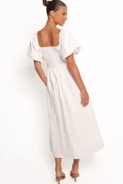 Clo Puff Sleeve Midi Dress