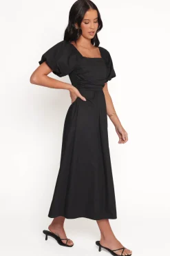 Clo Puff Sleeve Midi Dress