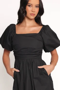 Clo Puff Sleeve Midi Dress