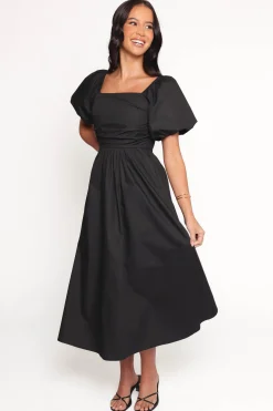 Clo Puff Sleeve Midi Dress
