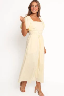 Clo Puff Sleeve Midi Dress