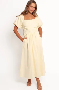 Clo Puff Sleeve Midi Dress