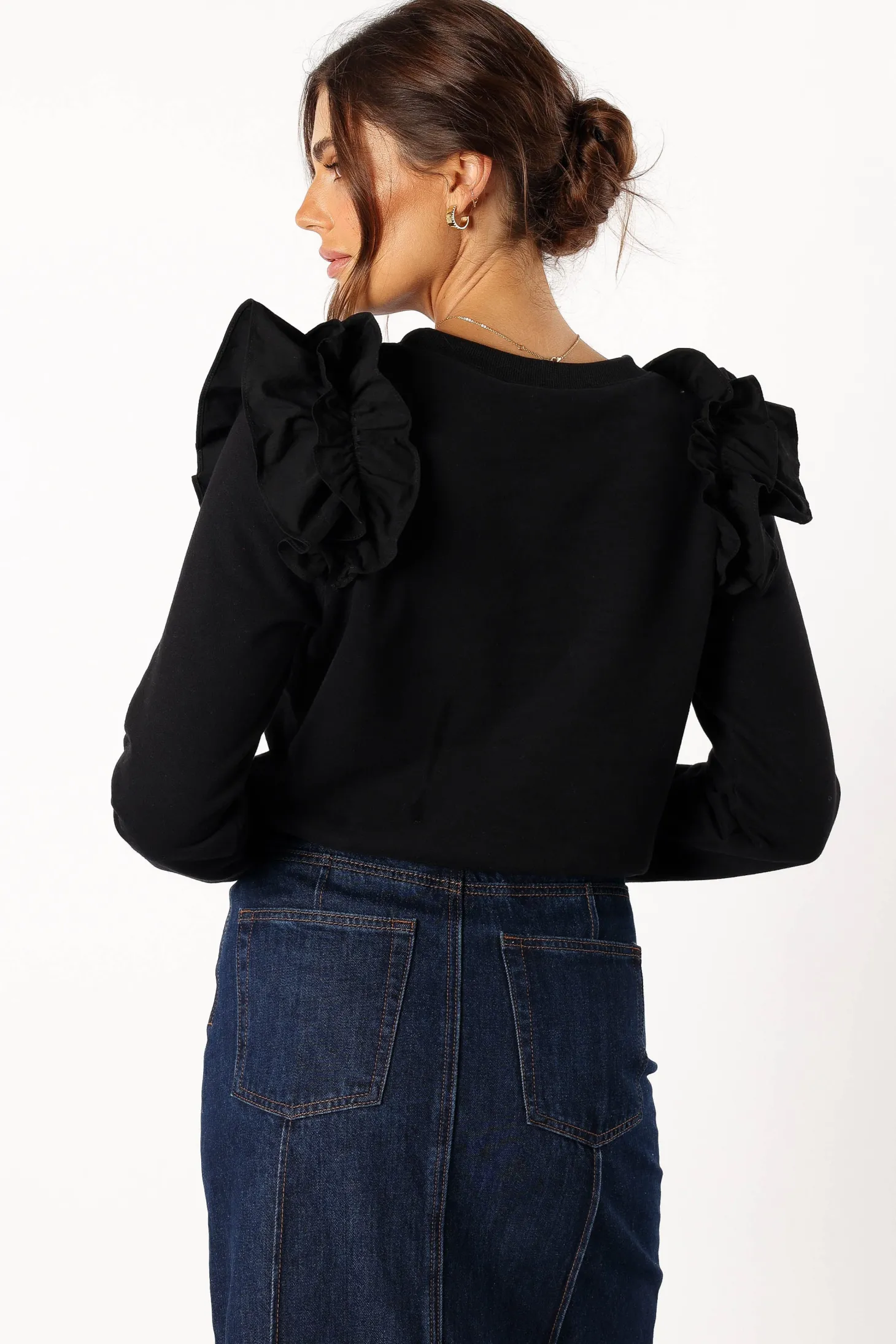 Cora Ruffle Sleeve Sweatshirt