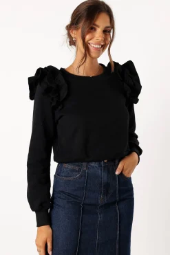 Cora Ruffle Sleeve Sweatshirt