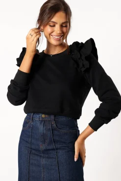 Cora Ruffle Sleeve Sweatshirt