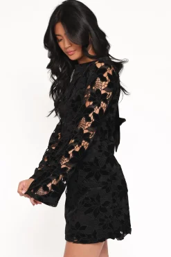 Cynthia Velvet Lace Mini Dress