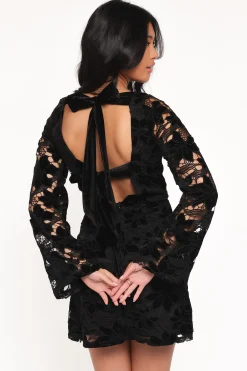 Cynthia Velvet Lace Mini Dress