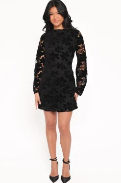 Cynthia Velvet Lace Mini Dress