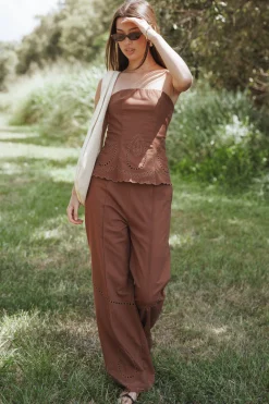 Dalia Eyelet Pant
