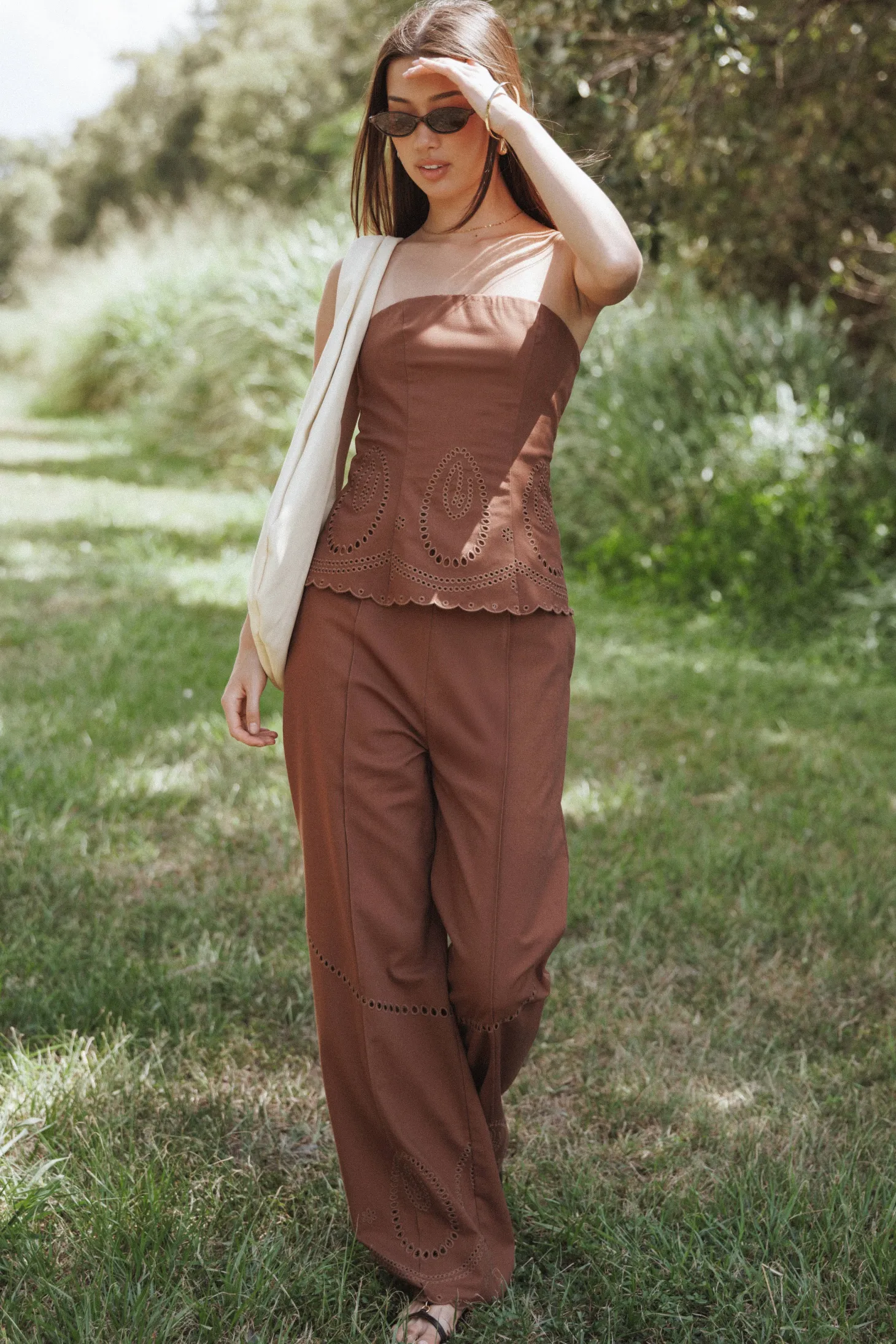 Dalia Eyelet Pant