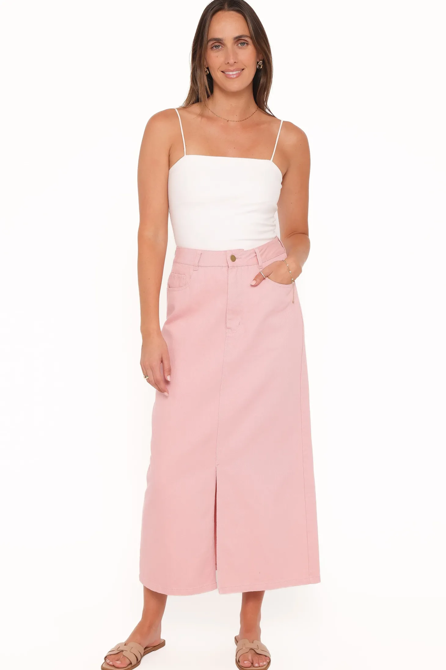 Dana Denim Midi Skirt