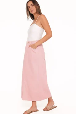 Dana Denim Midi Skirt