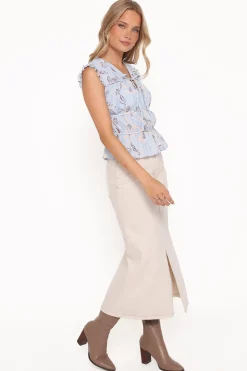 Dana Denim Midi Skirt