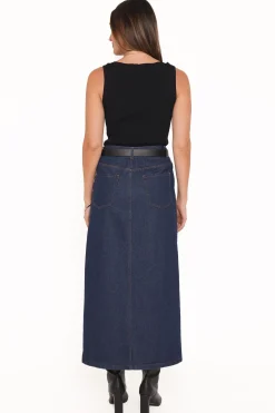 Dana Denim Midi Skirt
