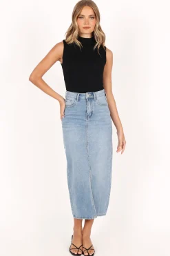 Dana Denim Midi Skirt