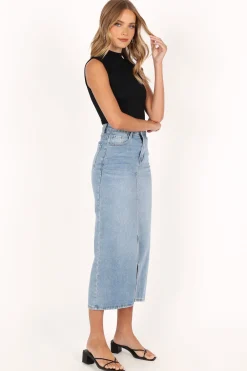 Dana Denim Midi Skirt