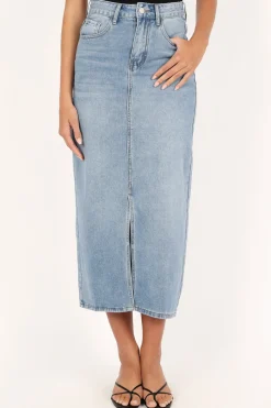 Dana Denim Midi Skirt