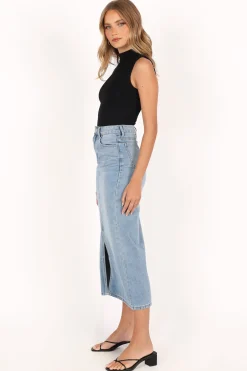 Dana Denim Midi Skirt