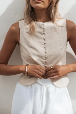Daniella Linen Vest