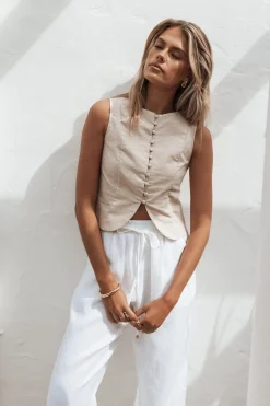 Daniella Linen Vest