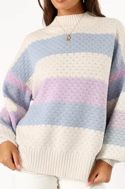 Dani Multi Stripe Knit Sweater