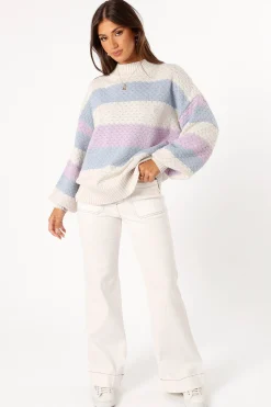 Dani Multi Stripe Knit Sweater