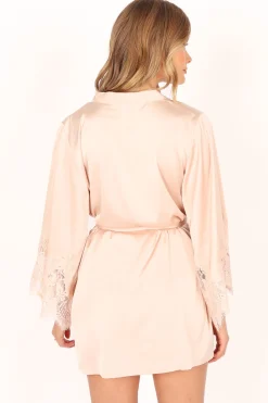 Dara Lace Trim Robe