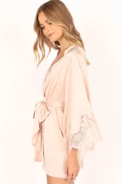 Dara Lace Trim Robe