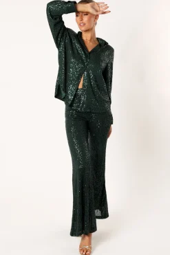 Darcy Sequin Two Piece Pant Set