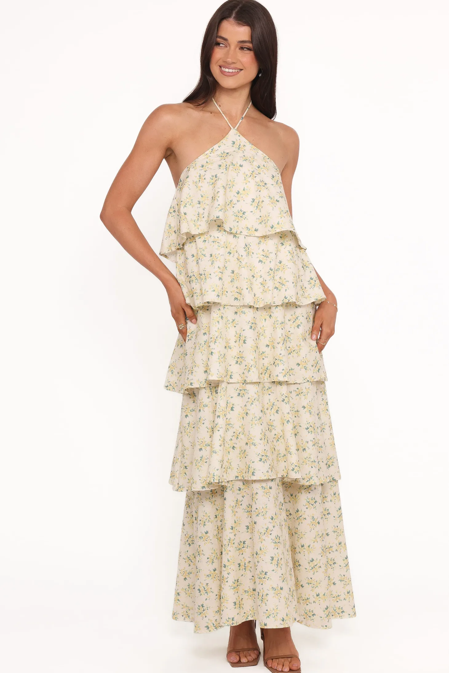 Darlia Halterneck Maxi Dress
